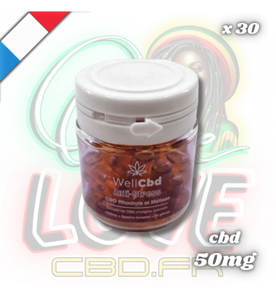 Gélules CBD Anti-stress x30 | 50mg | Well CBD