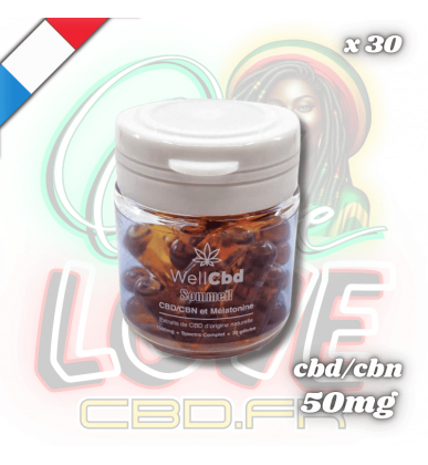 Gélules CBD & CBN Sommeil x30 | 50mg | Well CBD