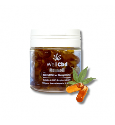 Gélules CBD & CBN Sommeil x30 | 50mg | Well CBD
