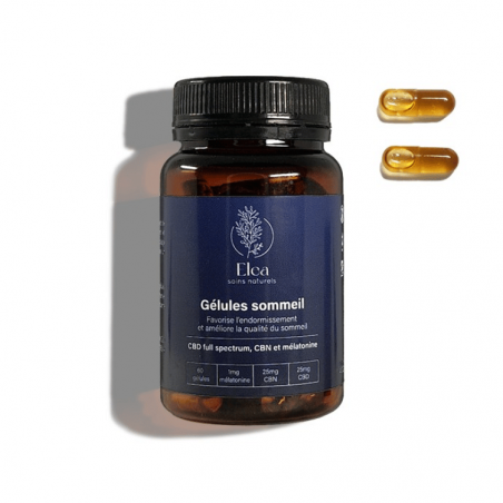 Gélules CBD & CBN Sommeil x60 | 25mg | Elea