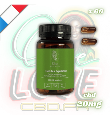 Gélules CBD Équilibre x60 | 20mg | Elea
