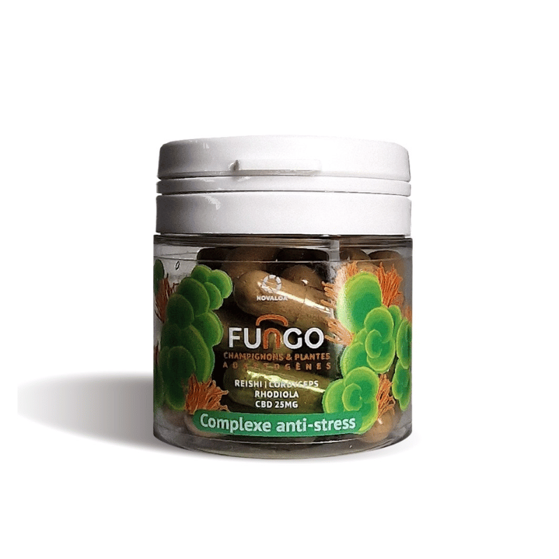 Gélules CBD Fungo Complexe Anti-stress x30 | 25mg | Novaloa