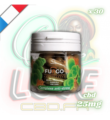 Gélules CBD Fungo Complexe Anti-stress x30 | 25mg | Novaloa