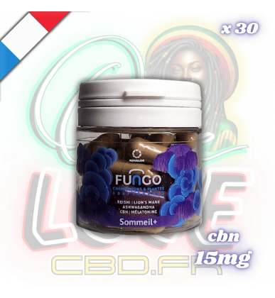 Gélules CBN Fungo Sommeil+ Mélatonine x30 | 15mg + 1,9mg | Novaloa