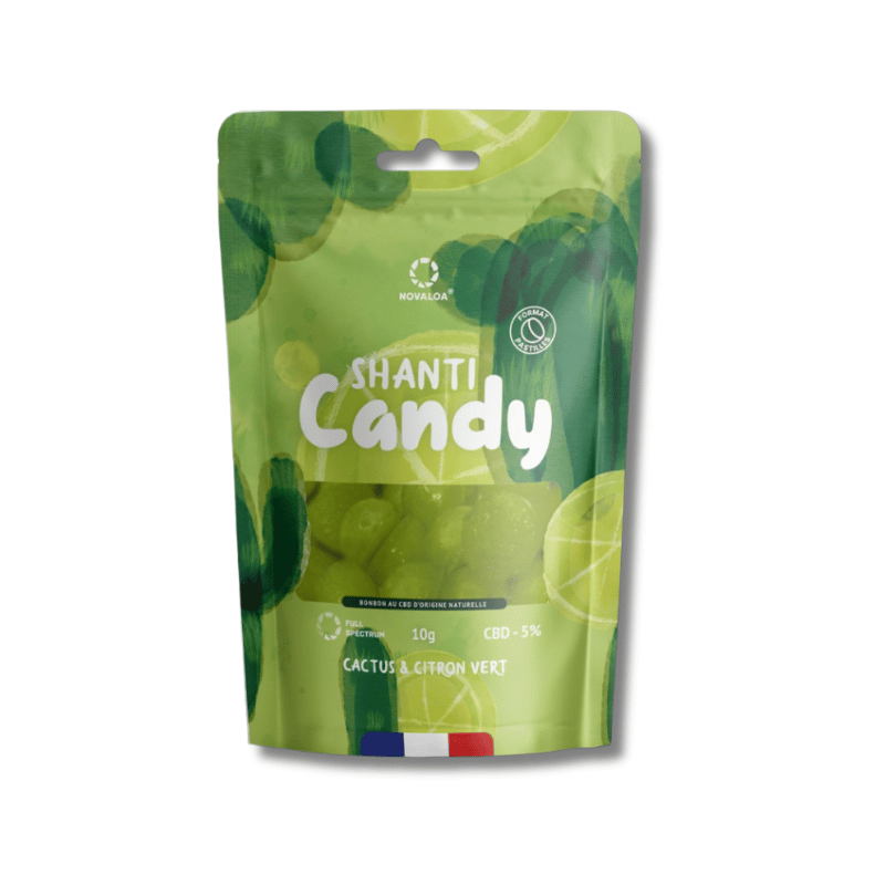 Bonbons CBD Cactus Citron vert | 5% | Novaloa