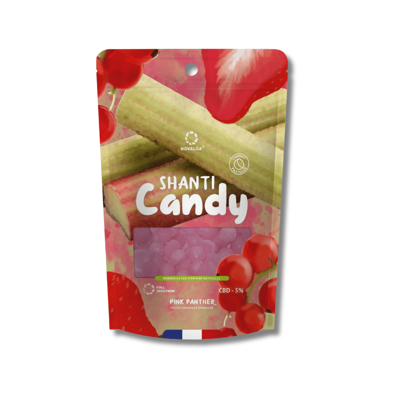 Bonbons CBD Fraise Groseille Rhubarbe | 5% | Novaloa