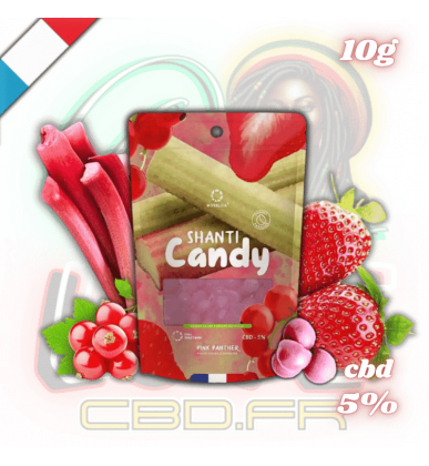 Bonbons CBD Fraise Groseille Rhubarbe | 5% | Novaloa