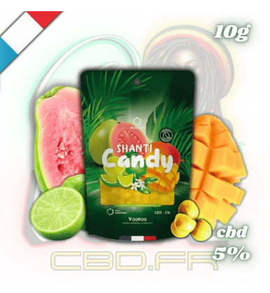 Bonbons CBD Fruits Exotiques Citron Vert | 5% | Novaloa
