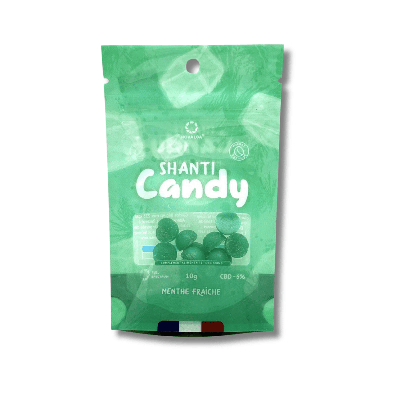 Bonbons CBD Menthe fraiche | 5% | Novaloa