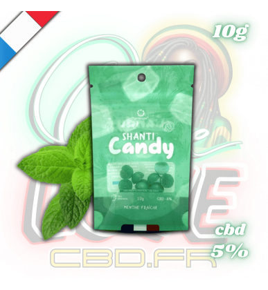 Bonbons CBD Menthe fraiche | 5% | Novaloa