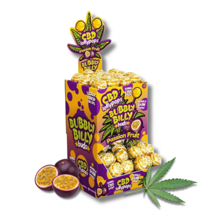 Sucettes CBD Passion Fruit x100 | 10mg | Bubbly Billy