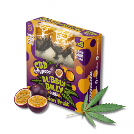 Sucettes CBD Passion Fruit x5 | 10mg | Bubbly Billy Sucettes CBD Passion Fruit x5 | 10mg | Bubbly Billy