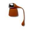 Infuseur boule à thé avec support Orange | Acier inoxydable et Silicone | 