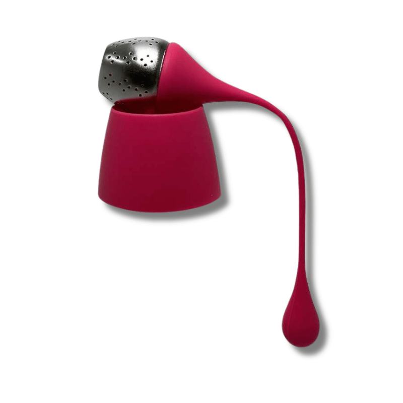 Infuseur boule à thé avec support Rose | Acier inoxydable et Silicone | 