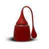 Infuseur boule à thé avec support Rouge | Acier inoxydable et Silicone | 