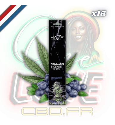 Bâtons d'encens Cannabis Blueberry Haze x15 | Haze