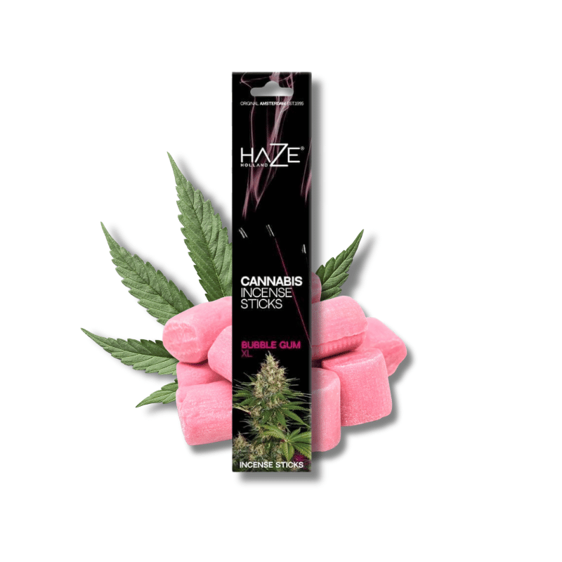 Bâtons d'encens Cannabis Bubblegum XL x15 | Haze