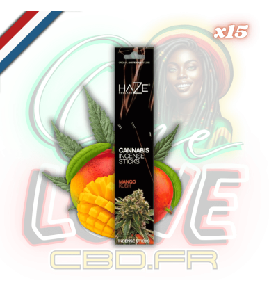 Bâtons d'encens Cannabis Mango Kush x15 | Haze