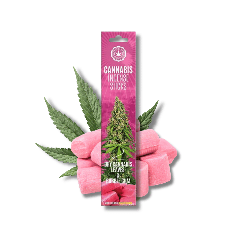 Bâtons d'encens Dry Cannabis Leaves & Bubblegum x15 | Multitrance