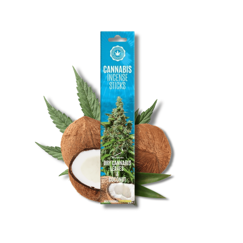 Bâtons d'encens Dry Cannabis Leaves & Coconut x15 | Multitrance