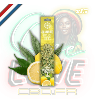 Bâtons d'encens Dry Cannabis Leaves & Lemon x15 | Multitrance