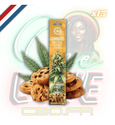 Bâtons d'encens Dry Cannabis Leaves & Cookies x15 | Multitrance