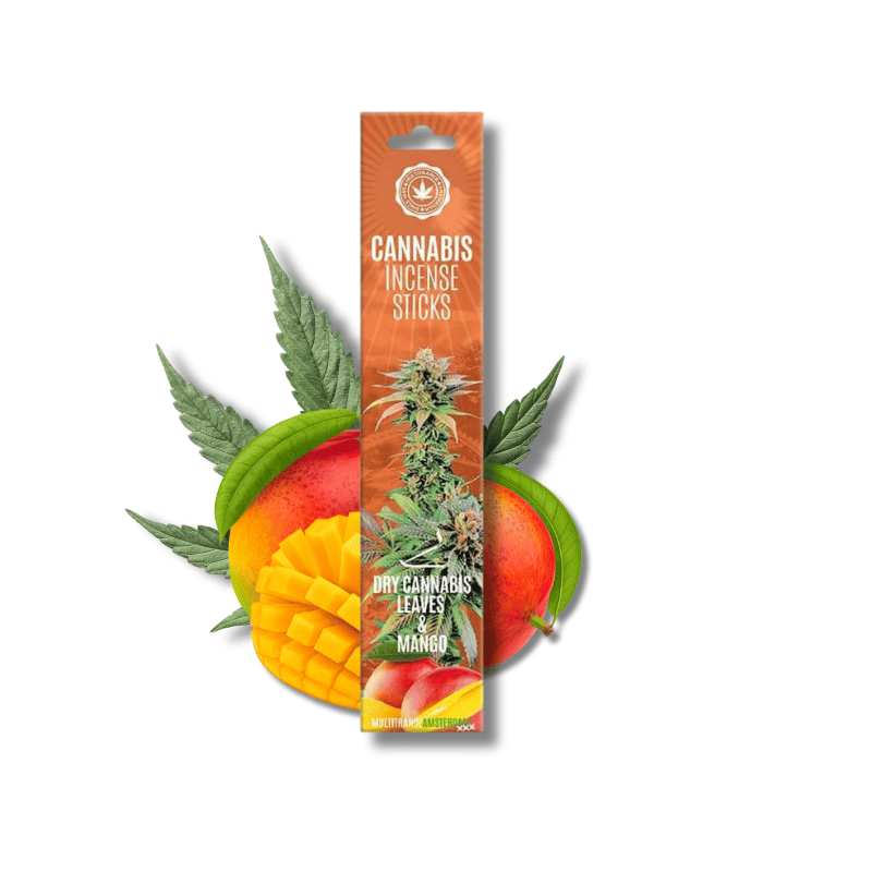 Bâtons d'encens Dry Cannabis Leaves & Mango x15 | Multitrance
