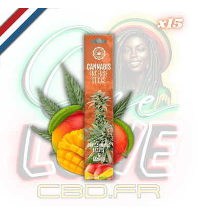 Bâtons d'encens Dry Cannabis Leaves & Mango x15 | Multitrance
