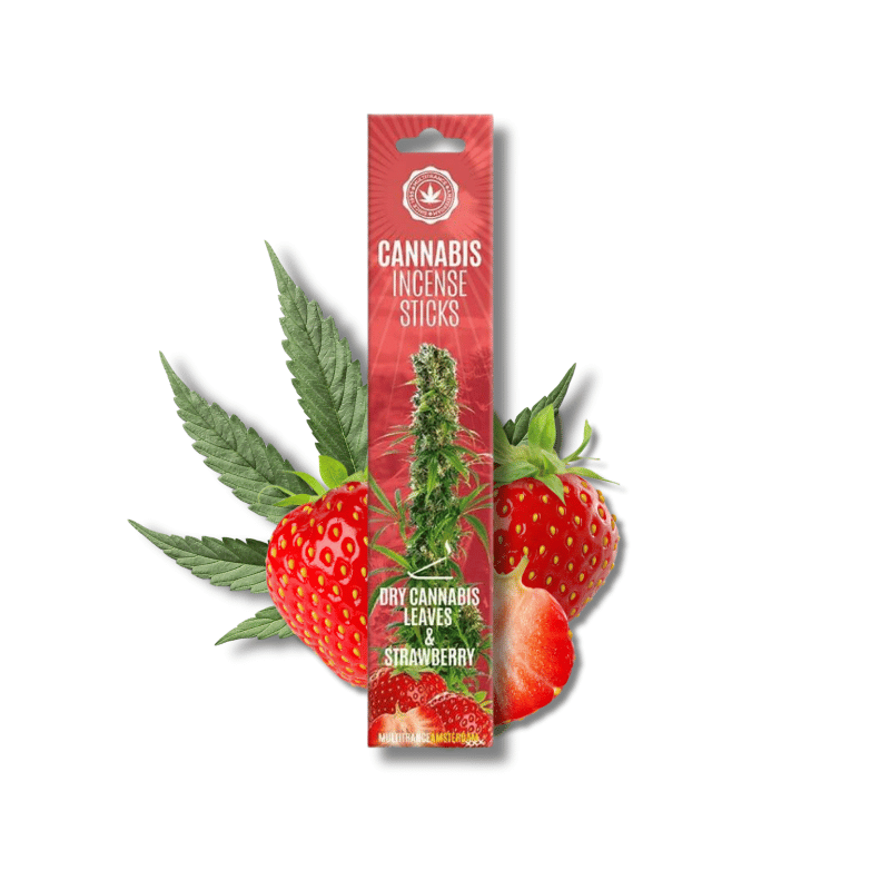 Bâtons d'encens Dry Cannabis Leaves & Strawberry x15 | Multitrance