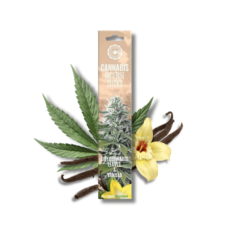 Bâtons d'encens Dry Cannabis Leaves & Vanilla x15 | Multitrance