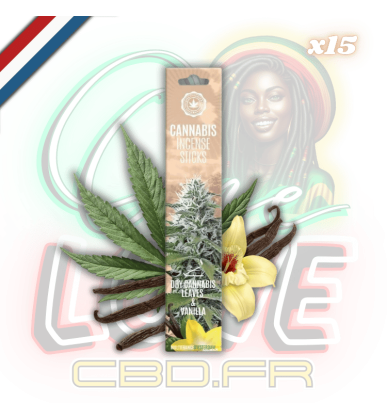 Bâtons d'encens Dry Cannabis Leaves & Vanilla x15 | Multitrance