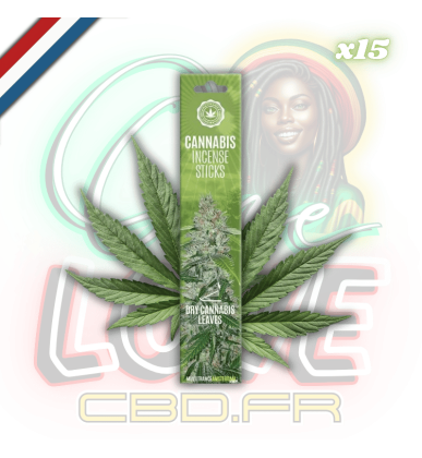 Bâtons d'encens Dry Cannabis Leaves x15 | Multitrance
