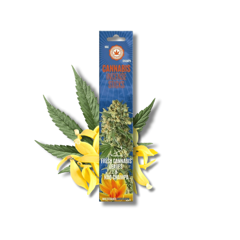 Bâtons d'encens Fresh Cannabis Leaves & Nag Champa x15 | Multitrance