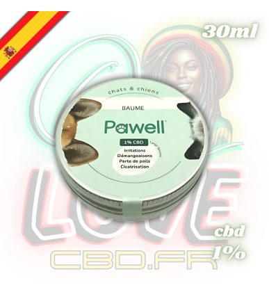 Baume CBD animaux apaisant | 1% | Pawell