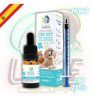 Huile CBD & CBG pour Animaux | 11% | Plant for Pets