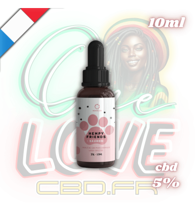 Huile CBD BIO pour Animaux au Saumon | 5% | Novaloa
