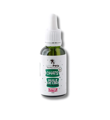 Huile CBD BIO pour Chat | 100mg | LovaPets