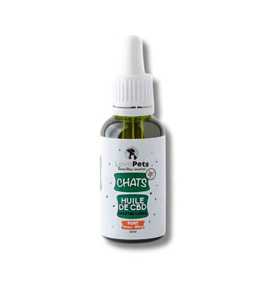 Huile CBD BIO pour Chat | 50mg | LovaPets