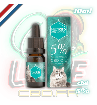 Huile CBD pour Chat | 5% | MediCBD