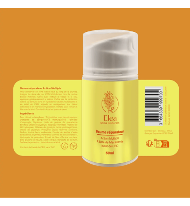 Baume CBD Réparateur tout-en-un | 50ml | Elea