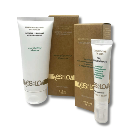 Lubrifiant Algues & Concentré CBD BIO | 100ml & 15ml | Yes for Love