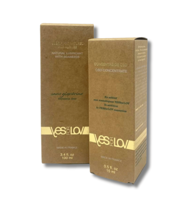 Lubrifiant Algues & Concentré CBD BIO | 100ml & 15ml | Yes for Love