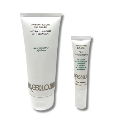 Lubrifiant Algues & Concentré CBD BIO | 100ml & 15ml | Yes for Love