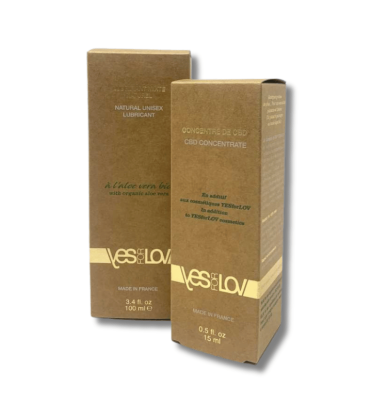 Lubrifiant Aloé vera & Concentré CBD BIO | 100ml & 15ml | Yes for Love