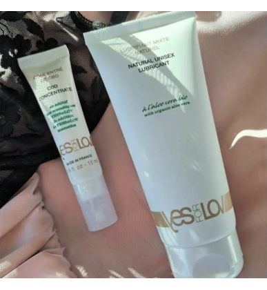 Lubrifiant Aloé vera & Concentré CBD BIO | 100ml & 15ml | Yes for Love