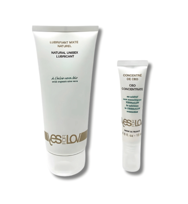Lubrifiant Aloé vera & Concentré CBD BIO | 100ml & 15ml | Yes for Love