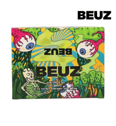 Filtres Carton perforés blanchis Skeleton | Lot de 50x50 | Beuz