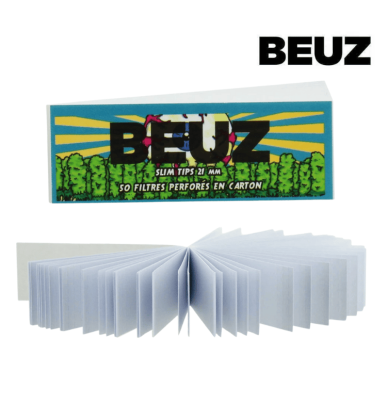Filtres Carton perforés blanchis Skeleton | Lot de 50x50 | Beuz