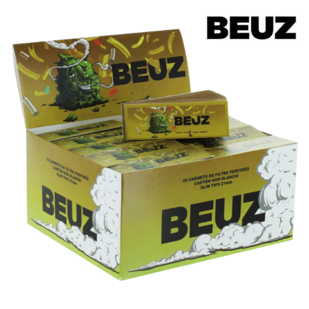 Filtres Carton perforés non blanchis Brown Buds | Lot de 50x50 | Beuz