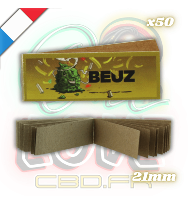 Filtres Carton perforés non blanchis Brown Buds | Lot de 50x50 | Beuz